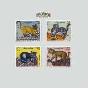 Gracja i Kolor – Kompletna Seria „Koty” (Somalia 1997) MNH!