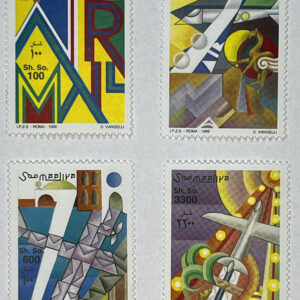 ✈️ Sztuka w Chmurach – Kompletna Seria „Air Mail” (Somalia 1999) MNH! 🐪