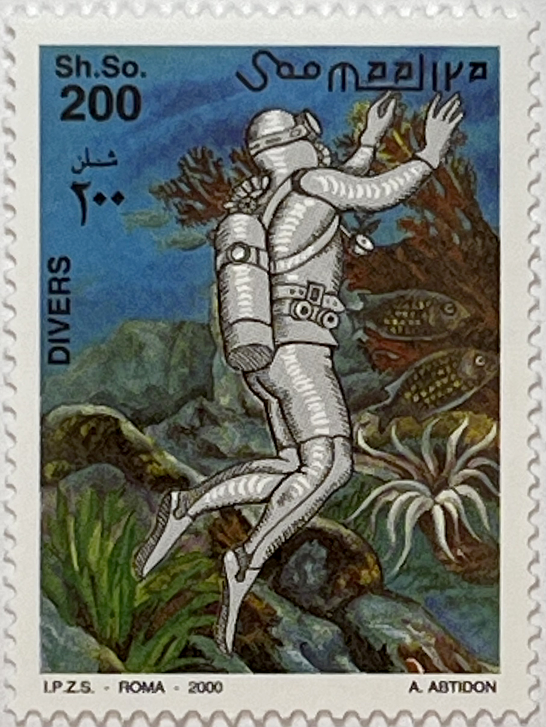 🤿 Podwodna Przygoda – Kompletna Seria „Nurkowie” (Somalia 2000) MNH! 🌊