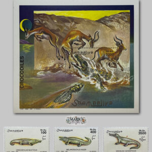 🐊 Władcy Rzek – Kompletna Seria i Bloczek „Krokodyle” (Somalia 2000) MNH! 🌊