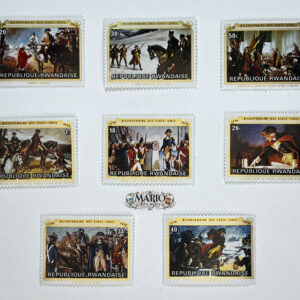 🇺🇸 Kamienie Milowe Wolności – Seria "200-lecie Niepodległości USA" (Rwanda 1976) MNH! 🗽