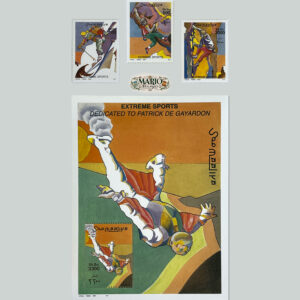 Kompletna Seria Znaczków z Bloczkiem – Sporty Ekstremalne Somalii (2001) MNH!
