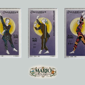 🤸‍♀️ Poezja Ruchu – Kompletna Seria „Gimnastyka Artystyczna” (Somalia 2002) MNH! ✨