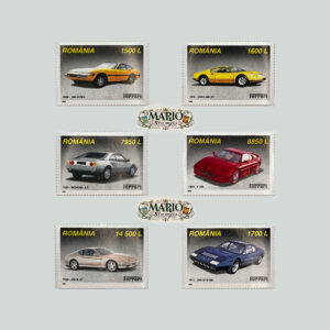 🏎️ Legenda Maranello – Kompletna Seria „Ferrari” (Rumunia 1999) MNH! 🇮🇹🇷🇴