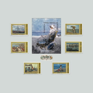 🎨 Arcydzieła Rumuńskiego Malarstwa – Kompletna Seria z Bloczkiem (Rumunia 2003) MNH! 🇷🇴