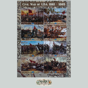 🇺🇸 Wojna Secesyjna 1861–1865 – Arkusz Kolekcjonerski (Maakhir) CTO! ⚔️