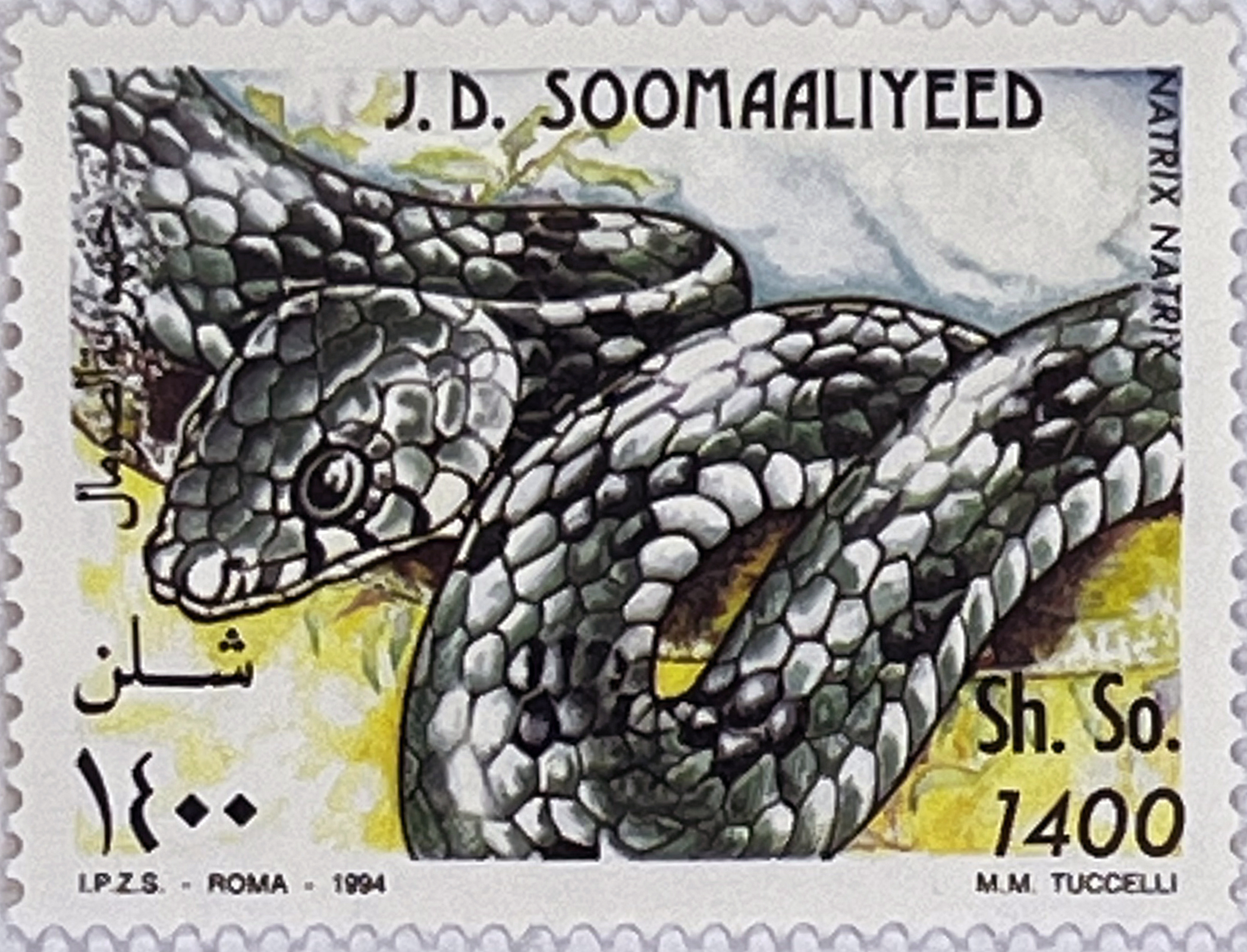 🐍 Hipnotyzujące Piękno – Kompletna Seria „Węże” (Somalia 1994) MNH! ✨ - obrazek 6