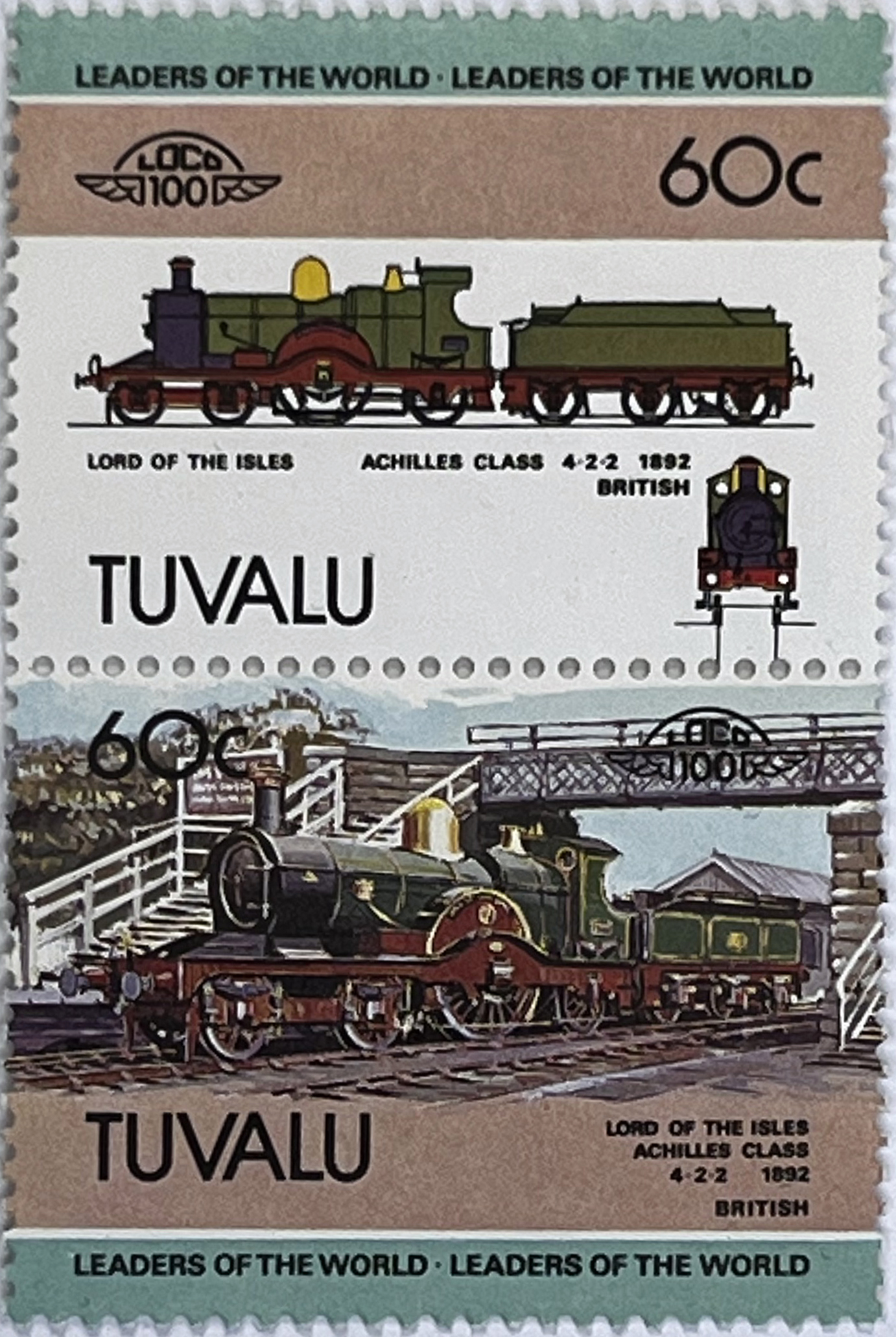 🚂 Legendy Kolei – „Leaders of the World” (Tuvalu 1984) MNH! 🇹🇻 - obrazek 5