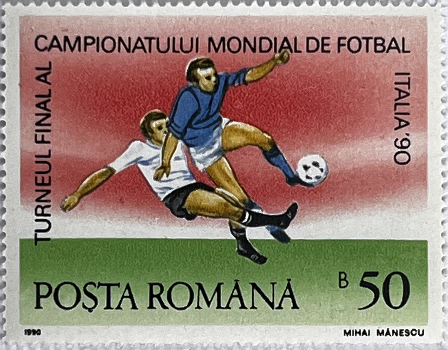 ⚽ Mundial Italia ’90 – Turniej Finałowy (Rumunia 1990) MNH! 🇷🇴