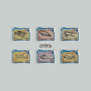 ✈️ Historia Lotnictwa – Kompletna Seria „Maszyny Latające” (Somalia 1993) MNH! 🇸🇴