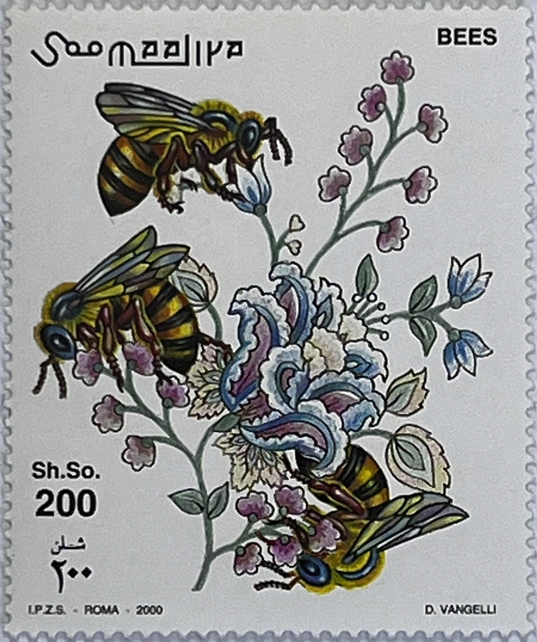 🐝 Pracowity Świat – Seria „Pszczoły” (Somalia 2000) MNH! 🇸🇴