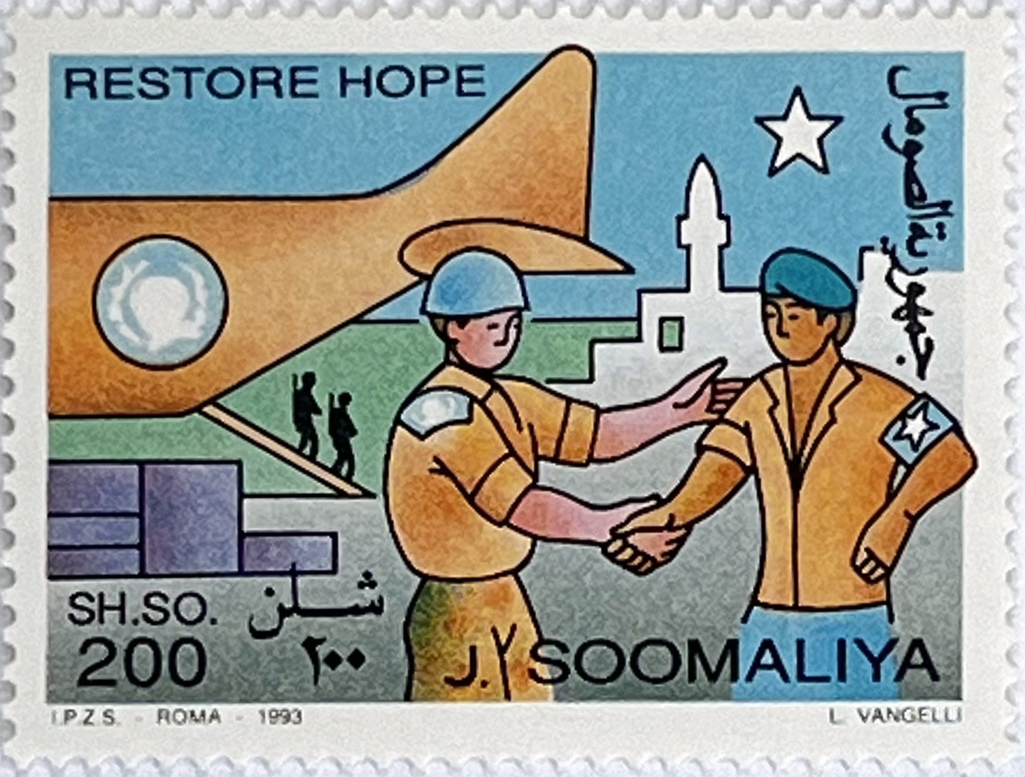 🕊️ Misja Pokojowa – Kompletna Seria „RESTORE HOPE” (Somalia 1993) MNH! 🇸🇴