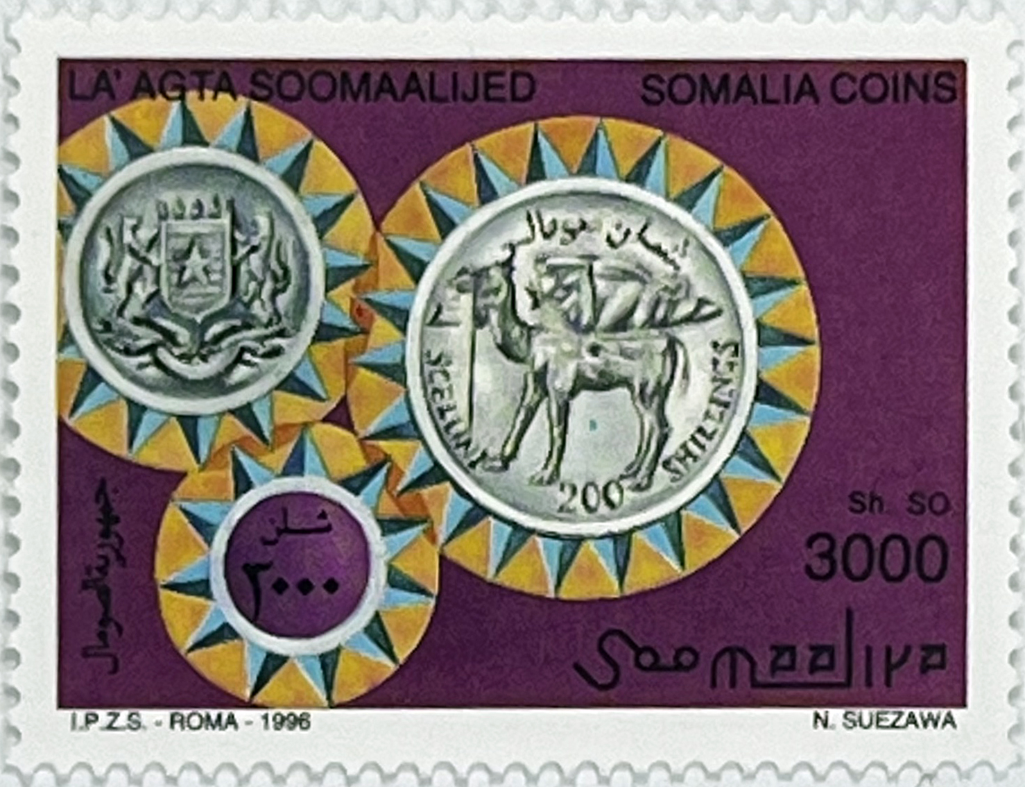 🪙 Pieniądz i Historia – Kompletna Seria „Monety Somalii” (Somalia 1996) MNH! 🇸🇴 - obrazek 5