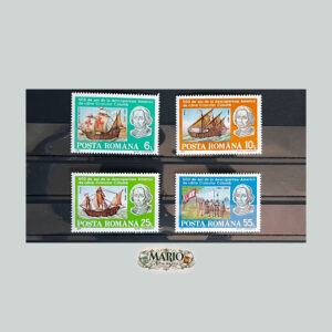⛵ Wielkie Wyprawy – Kompletna Seria „500-lecie Odkrycia Ameryki” (Rumunia 1992) MNH! 🇷🇴