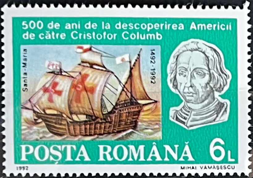 ⛵ Wielkie Wyprawy – Kompletna Seria „500-lecie Odkrycia Ameryki” (Rumunia 1992) MNH! 🇷🇴