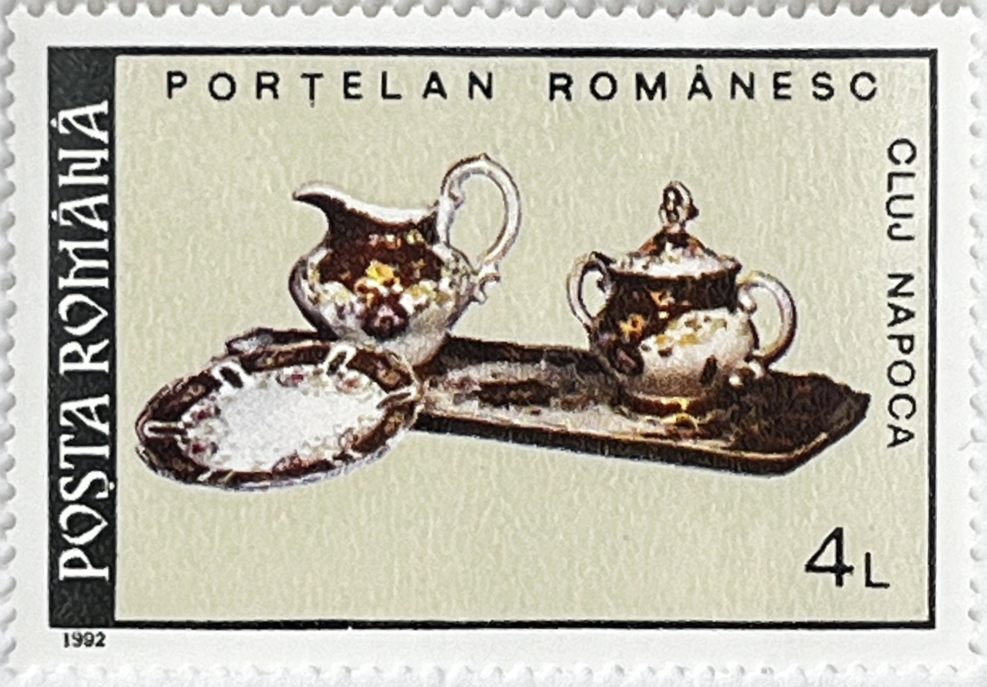 ☕ Kunszt i Tradycja – Kompletna Seria „Rumuńska Porcelana” (Rumunia 1992) MNH! 🇷🇴