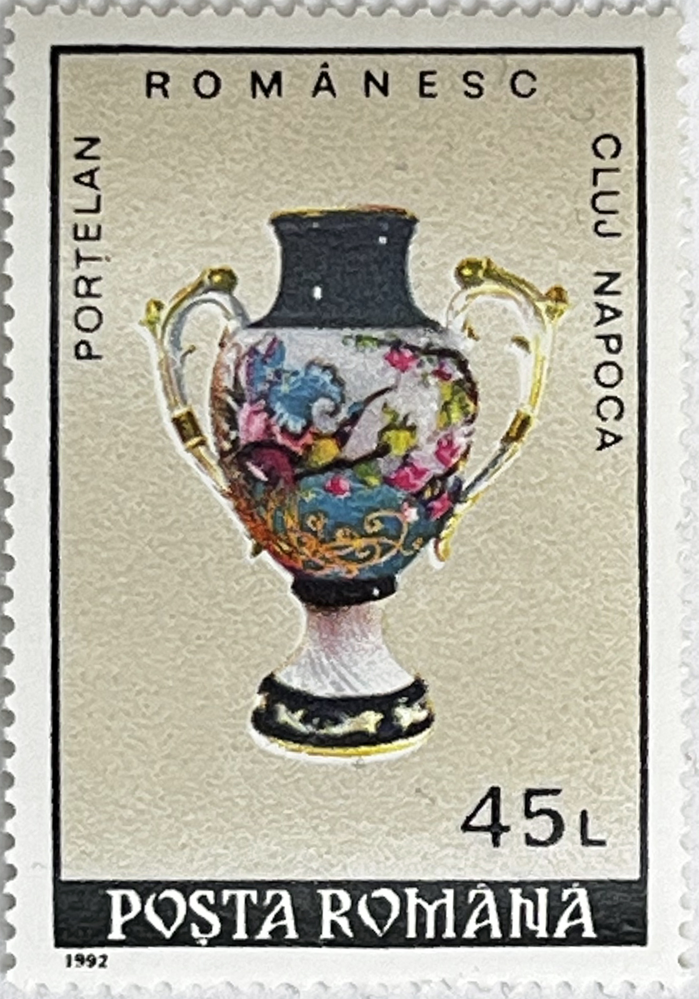 ☕ Kunszt i Tradycja – Kompletna Seria „Rumuńska Porcelana” (Rumunia 1992) MNH! 🇷🇴 - obrazek 6